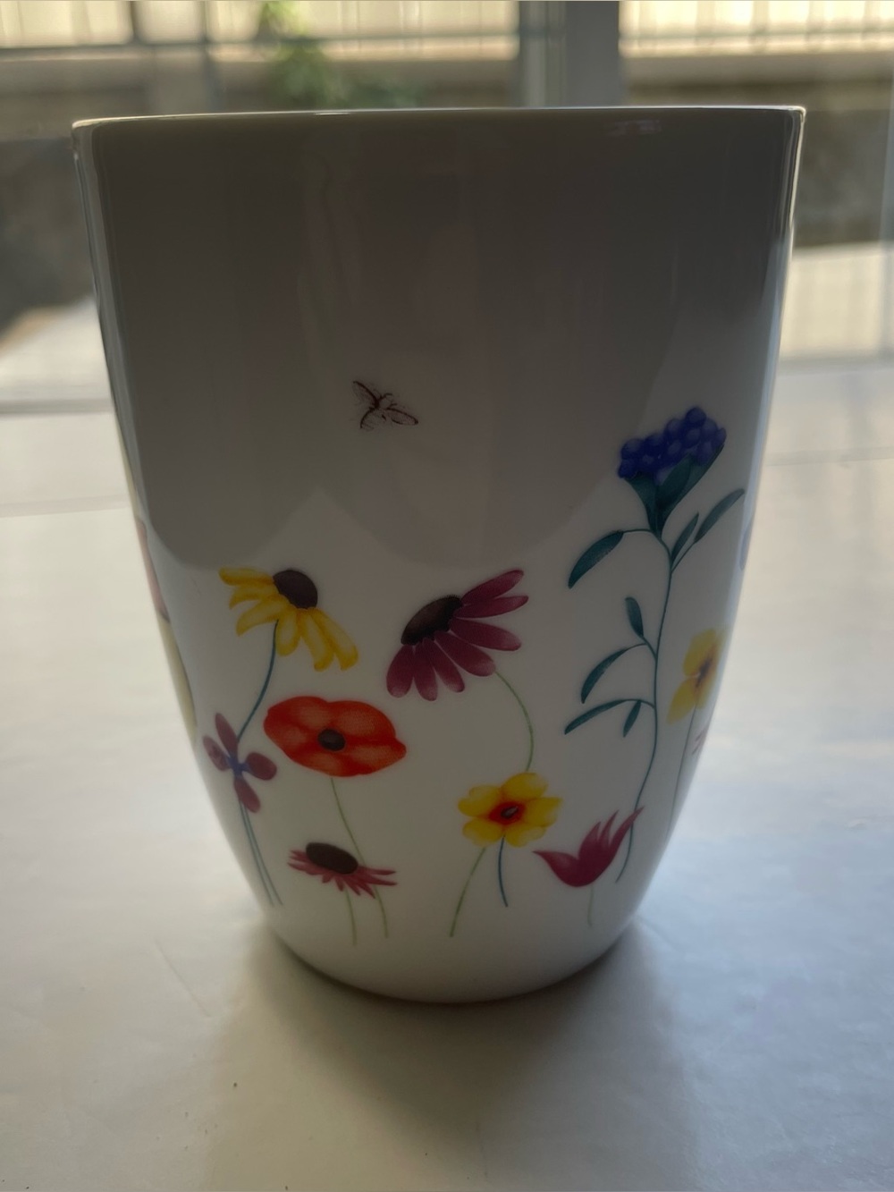Disney Winnie the Pooh & Piglet Floral Coffee Mug | Gold Rim, Wildflowers - Picture 4 of 7